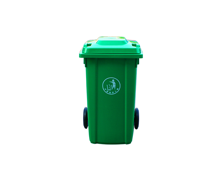 100Eco-Friendly Outdoor UV Resistance publish waste bin plastic dustbin with 2 wheels