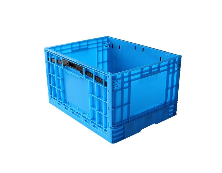500-300 Blue Plastic Collapsible Storage Crate/Box