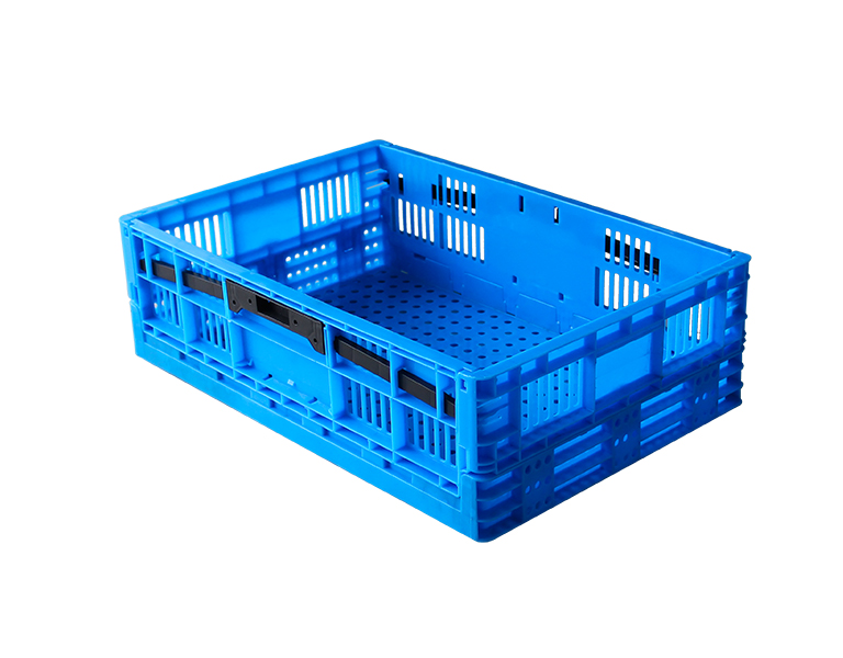 600-180 Folding Plastic Stackable Crates,Foldable Storage Basket For Home and Office Organization