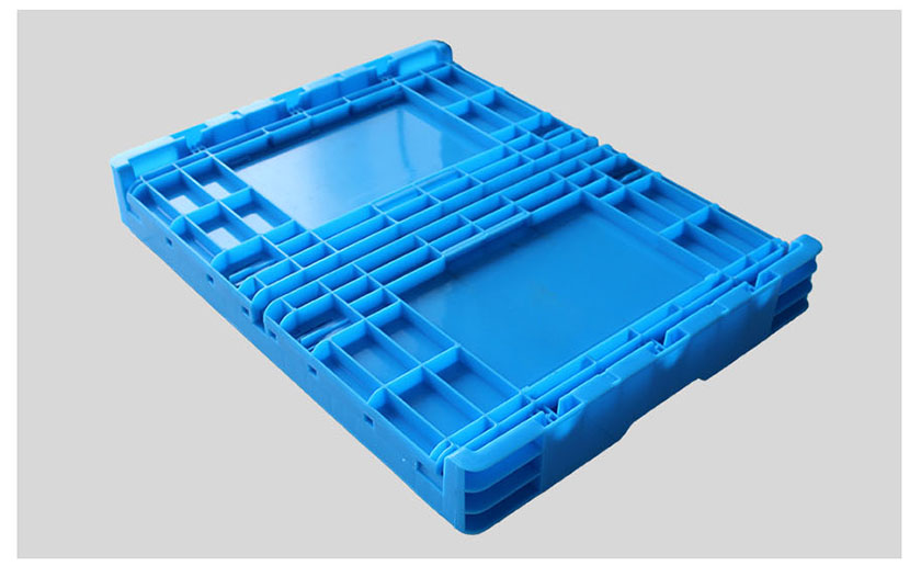 Blue Plastic Collapsible Storage Crate/Box