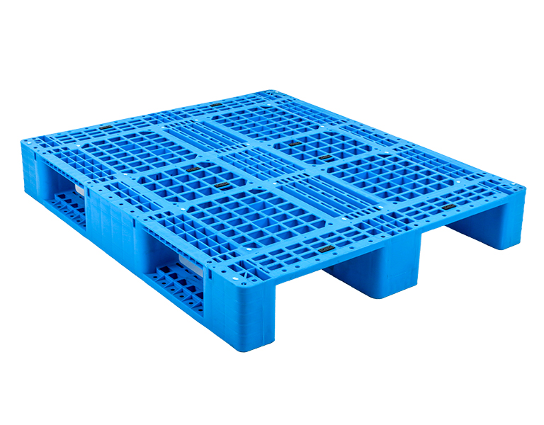 1210 3 skids plastic pallet logistics and warehouse racking use.
