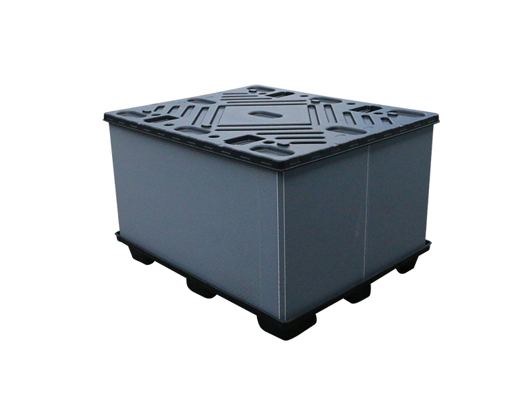 1210-760Heavy duty foldable sleeve stackable storage plastic pallet Container