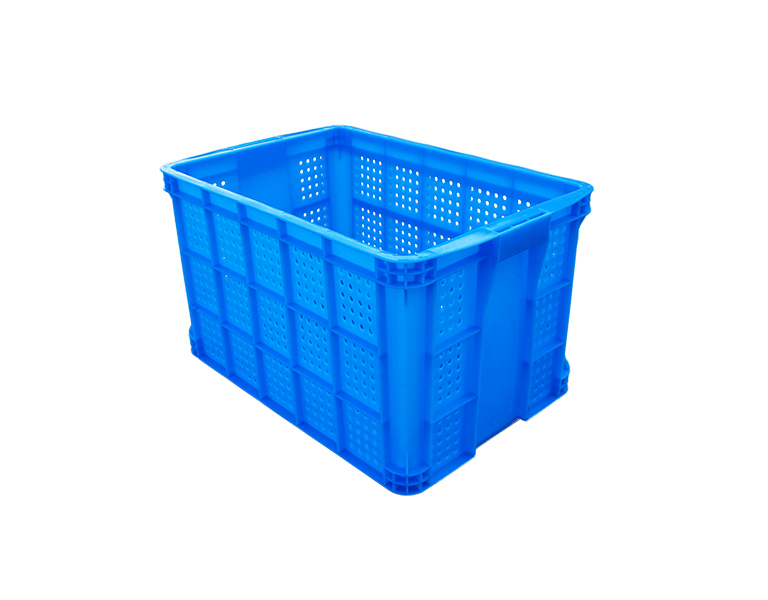 Supermarket plastic stacking baskets