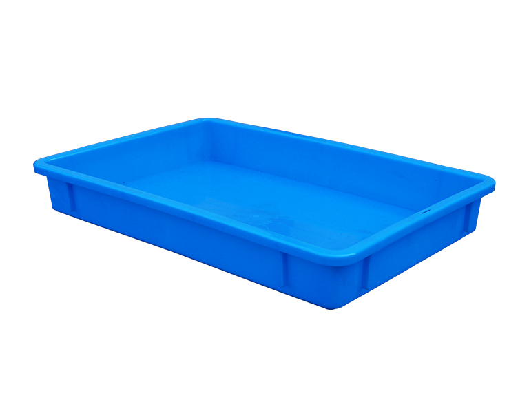 530 Stackable and nested plastic plastic moving box with hinged lid