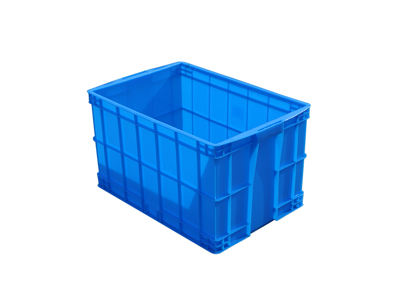 575-350 HDPE plastic turnover box for farm product, fruit, vegetable storage.