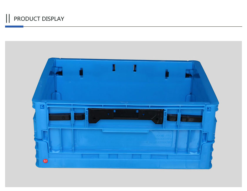 100%PP Material Plastic foldable crate plastic storage box with lid